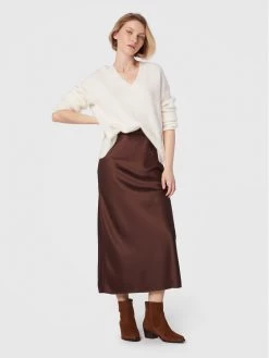 Αγορά ✨ Marella Γυναίκες Φούστα Midi Crema 31060129 Καφέ Regular Fit ???? -Marella Κατάστημα unnamed file 263