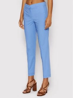 Flash Sale ???? Marella Γυναίκες Παντελόνια Chinos Παντελόνι Chino Soffio 31310322 Μπλε Slim Fit ????