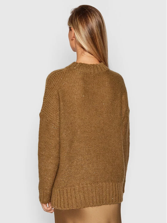 Αγορά ???? Marella Γυναίκες Πουλόβερ Saigon 33662019 Καφέ Oversize ???? 3 Αγορά ???? Marella Γυναίκες Πουλόβερ Saigon 33662019 Καφέ Oversize ???? - Image 3