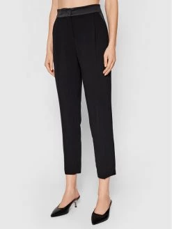 Flash Sale ???? Marella Γυναίκες Παντελόνια Chinos Παντελόνι Chino Izabel 31360213 Μαύρο Regular Fit ????