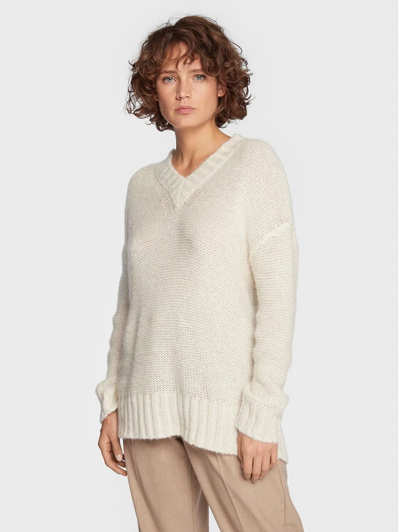 Νέος ❤️ Marella Γυναίκες Πουλόβερ Colla 33660829 Μπεζ Relaxed Fit ???? 1 Νέος ❤️ Marella Γυναίκες Πουλόβερ Colla 33660829 Μπεζ Relaxed Fit ????