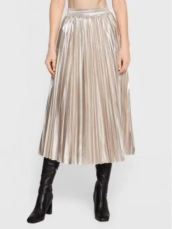 Εκπτωση ???? Marella Γυναίκες Midi Πλισέ φούστα Quincy 37760527 Χρυσό Regular Fit ????
