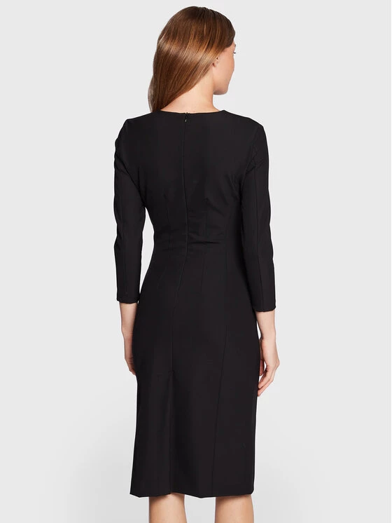 Κουπόνι ❤️ Marella Γυναίκες Καθημερινά Φορέματα Φόρεμα καθημερινό Iguana 32261628 Μαύρο Slim Fit ???? 3 Κουπόνι ❤️ Marella Γυναίκες Καθημερινά Φορέματα Φόρεμα καθημερινό Iguana 32261628 Μαύρο Slim Fit ???? - Image 3