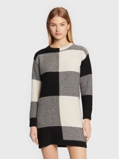 Flash Sale ???? Marella Γυναίκες Πλεκτά Φορέματα Φόρεμα υφασμάτινο Odile 33260327 Μαύρο Regular Fit ✔️