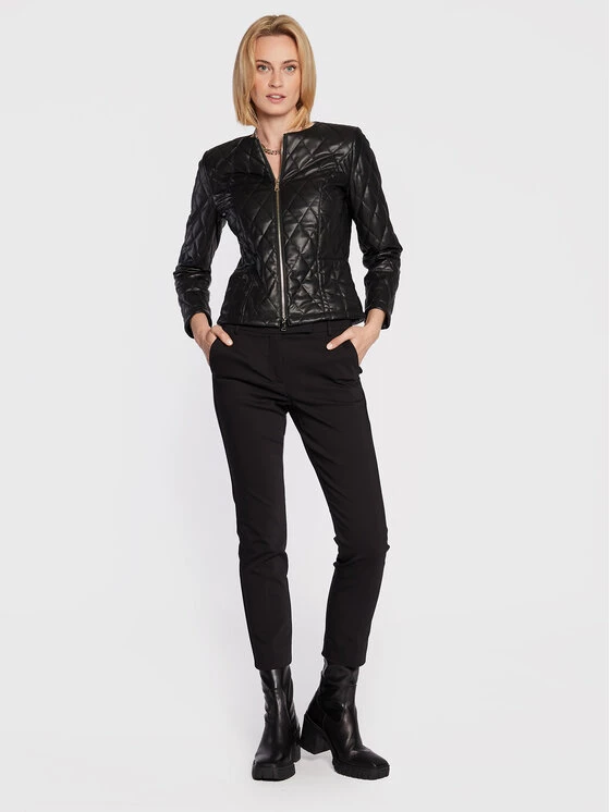 Εξοδος ???? Marella Γυναίκες Δερμάτινα Μπουφάν Μπουφάν από απομίμηση δέρματος 39160428 Μαύρο Slim Fit ???? 2 Εξοδος ???? Marella Γυναίκες Δερμάτινα Μπουφάν Μπουφάν από απομίμηση δέρματος 39160428 Μαύρο Slim Fit ???? - Image 2