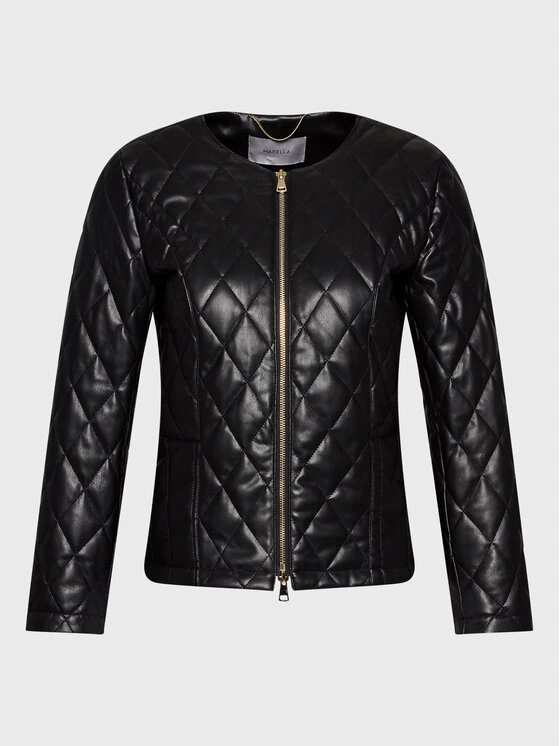 Εξοδος ???? Marella Γυναίκες Δερμάτινα Μπουφάν Μπουφάν από απομίμηση δέρματος 39160428 Μαύρο Slim Fit ???? 6 Εξοδος ???? Marella Γυναίκες Δερμάτινα Μπουφάν Μπουφάν από απομίμηση δέρματος 39160428 Μαύρο Slim Fit ???? - Image 6