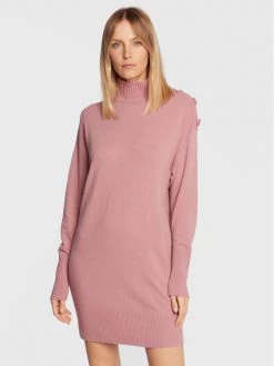 Best Pirce ⭐ Marella Γυναίκες Πλεκτά Φορέματα Φόρεμα υφασμάτινο Sanremo 33260229 Ροζ Regular Fit ❤️