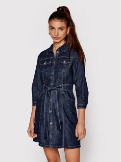 Flash Sale ✔️ Marella Γυναίκες Τζιν Φορέματα Φόρεμα τζιν Varna 32260127 Σκούρο μπλε Regular Fit ????