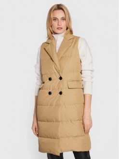 Συμφωνίες ???? Marella Γυναίκες Γιλέκα Γιλέκο Mach 32960227 Μπεζ Regular Fit ❤️