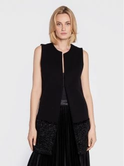 Τοπ 10 ???? Marella Γυναίκες Γιλέκα Γιλέκο Navetta 62760225 Μαύρο Regular Fit ????