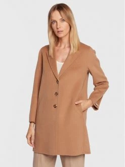 Το φθηνότερο ???? Marella Γυναίκες Μεταβατικά Παλτά Μάλλινο παλτό Miriam 30160828 Μπεζ Regular Fit ????