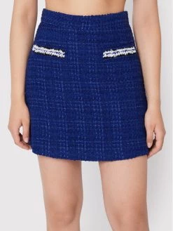 Νέος ???? Marella Γυναίκες Mini Φούστα σε γραμμή Α Garbata 31060428 Σκούρο μπλε Regular Fit ????