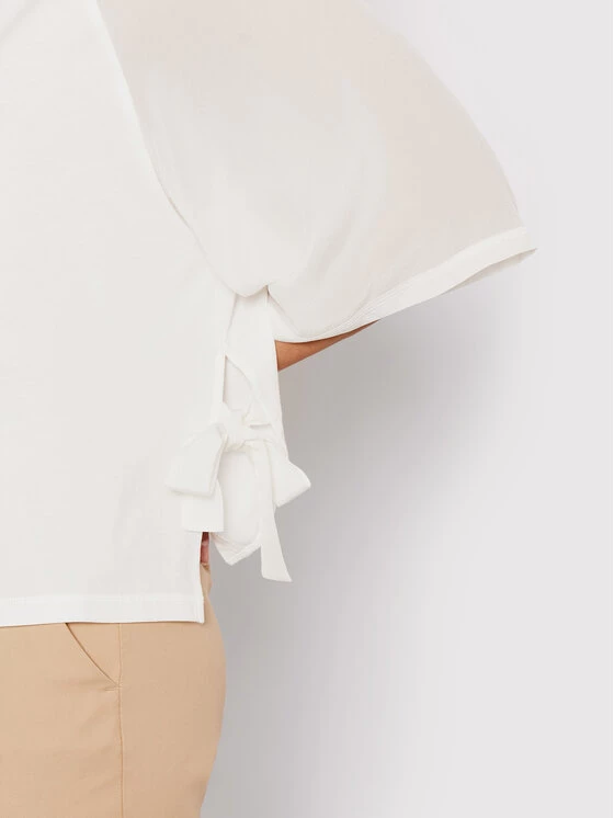 Προϋπολογισμός ???? Marella Γυναίκες Μπλουζάκια Μπλουζάκι Ricamo 39410425 Λευκό Regular Fit ???? 4 Προϋπολογισμός ???? Marella Γυναίκες Μπλουζάκια Μπλουζάκι Ricamo 39410425 Λευκό Regular Fit ???? - Image 4