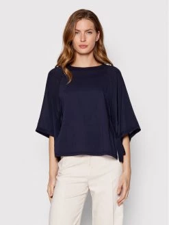 Προϋπολογισμός ???? Marella Γυναίκες Μπλουζάκια Μπλουζάκι Ricamo 39410425 Σκούρο μπλε Regular Fit ????