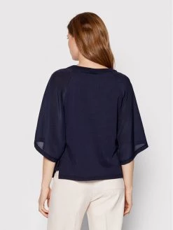 Προϋπολογισμός ???? Marella Γυναίκες Μπλουζάκια Μπλουζάκι Ricamo 39410425 Σκούρο μπλε Regular Fit ???? -Marella Κατάστημα unnamed file 652