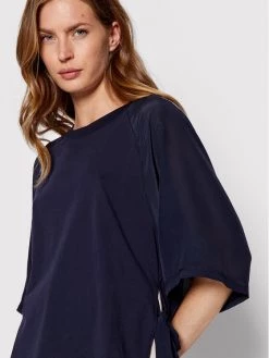 Προϋπολογισμός ???? Marella Γυναίκες Μπλουζάκια Μπλουζάκι Ricamo 39410425 Σκούρο μπλε Regular Fit ???? -Marella Κατάστημα unnamed file 653