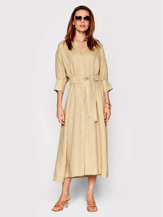 ΧΟΝΔΡΙΚΟ ΕΜΠΟΡΙΟ ???? Marella Γυναίκες Φορέματα σε Στυλ Πουκάμισο & Σεμιζιέ Φόρεμα πουκάμισο Gitano 32211024 Μπεζ Regular Fit ???? 2 ΧΟΝΔΡΙΚΟ ΕΜΠΟΡΙΟ ???? Marella Γυναίκες Φορέματα σε Στυλ Πουκάμισο & Σεμιζιέ Φόρεμα πουκάμισο Gitano 32211024 Μπεζ Regular Fit ???? - Image 2