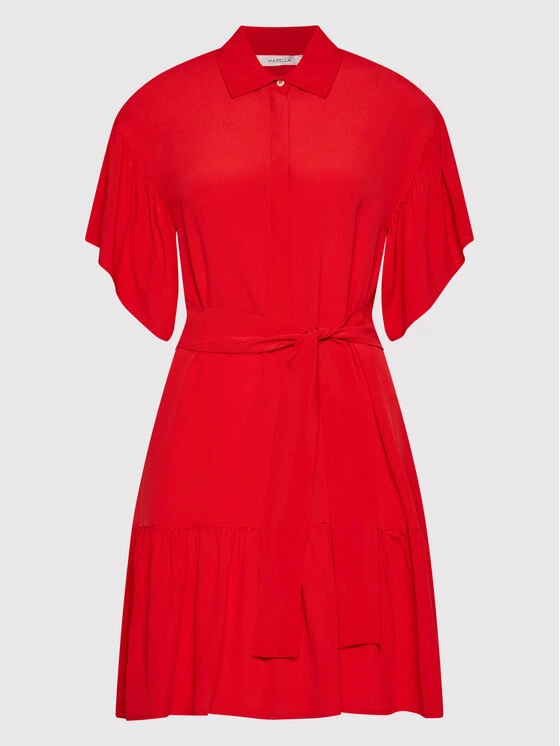 Το φθηνότερο ???? Marella Γυναίκες Φορέματα σε Στυλ Πουκάμισο & Σεμιζιέ Φόρεμα πουκάμισο Erminia 32211121 Κόκκινο Regular Fit ???? 5 Το φθηνότερο ???? Marella Γυναίκες Φορέματα σε Στυλ Πουκάμισο & Σεμιζιέ Φόρεμα πουκάμισο Erminia 32211121 Κόκκινο Regular Fit ???? - Image 5