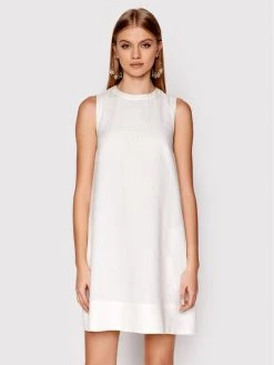 Εξοδος ???? Marella Γυναίκες Καθημερινά Φορέματα Φόρεμα καθημερινό Dixi 32210524 Λευκό Relaxed Fit ????