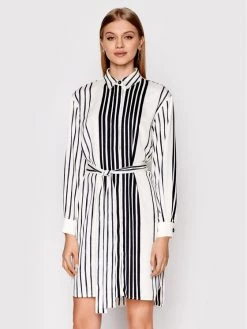 Τοπ 10 ???? Marella Γυναίκες Φορέματα σε Στυλ Πουκάμισο & Σεμιζιέ Φόρεμα πουκάμισο Agnelli 32210623 Λευκό Straight Fit ????