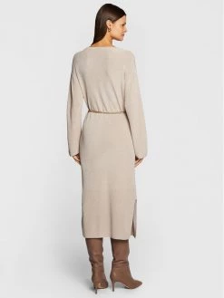 Πολύ καλή προσφορά ???? Marella Γυναίκες Πλεκτά Φορέματα Φόρεμα υφασμάτινο Nadir 33260227 Μπεζ Regular Fit ???? -Marella Κατάστημα unnamed file 76