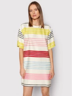 Εξοδος ???? Marella Γυναίκες Καθημερινά Φορέματα Φόρεμα καθημερινό Denaro 32210423 Λευκό Loose Fit ????