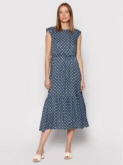 Flash Sale ⌛ Marella Γυναίκες Καθημερινά Φορέματα Φόρεμα καθημερινό Obolo 32211621 Σκούρο μπλε Regular Fit ⭐