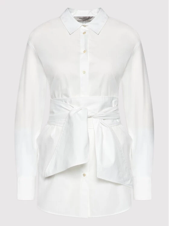 Συμφωνίες ???? Marella Γυναίκες Επίσημα Πουκάμισα Πουκάμισο Right 31910521 Λευκό Slim Fit ???? 5 Συμφωνίες ???? Marella Γυναίκες Επίσημα Πουκάμισα Πουκάμισο Right 31910521 Λευκό Slim Fit ???? - Image 5