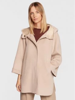 Εξοδος ???? Marella Γυναίκες Μεταβατικά Παλτά Μάλλινο παλτό Medoro 30860228 Εκρού Regular Fit ⌛