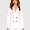 Flash Sale ???? Marella Γυναίκες Σακάκια & Μπλέιζερ Μπλέιζερ Giorno 39110324 Λευκό Regular Fit ????