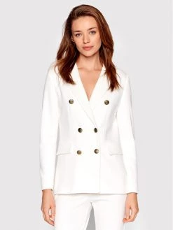 Flash Sale ???? Marella Γυναίκες Σακάκια & Μπλέιζερ Μπλέιζερ Giorno 39110324 Λευκό Regular Fit ????