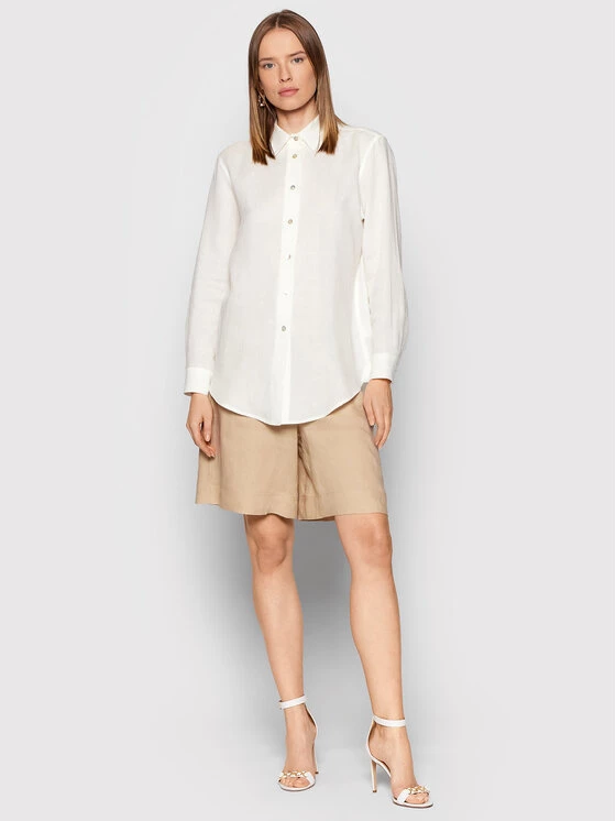 Προώθηση ???? Marella Γυναίκες Casual Πουκάμισα Πουκάμισο Fragore 31111624 Λευκό Regular Fit ???? 2 Προώθηση ???? Marella Γυναίκες Casual Πουκάμισα Πουκάμισο Fragore 31111624 Λευκό Regular Fit ???? - Image 2