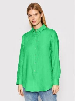 Καλύτερη πώληση ✨ Marella Γυναίκες Casual Πουκάμισα Πουκάμισο Fragore 31111624 Πράσινο Regular Fit ????