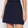 Αγορά ✔️ Marella Γυναίκες Mini Φούστα σε γραμμή Α Higher 31010321 Σκούρο μπλε Regular Fit ❤️