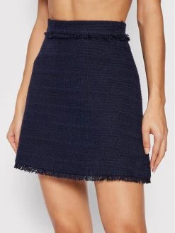 Αγορά ✔️ Marella Γυναίκες Mini Φούστα σε γραμμή Α Higher 31010321 Σκούρο μπλε Regular Fit ❤️